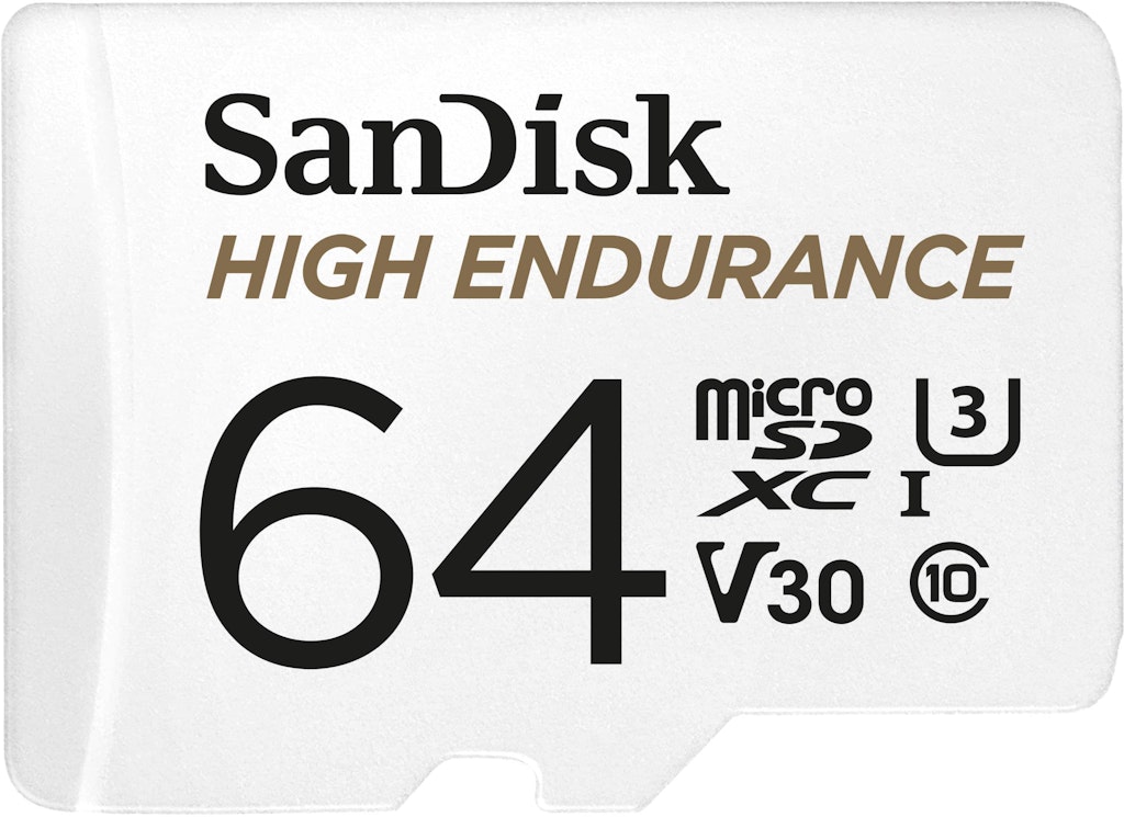 SanDisk 64GB High Endurance microSDXC Card with Adapter: $37.99