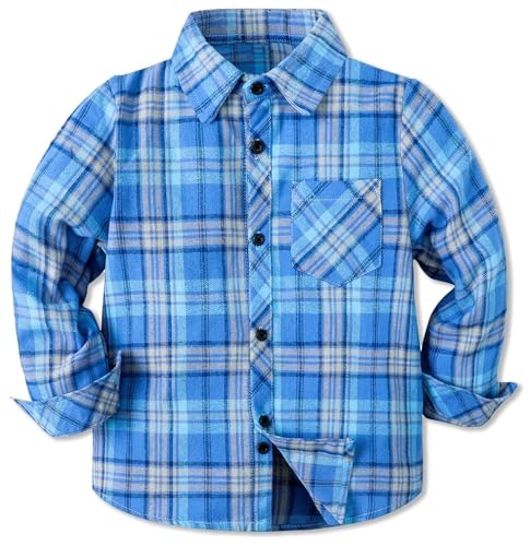 Cromoncent Boys Long Sleeve Flannel Plaid Shirt: $15.97 Cromoncent Boys Long Sleeve Flannel Plaid Shirt: $15.97