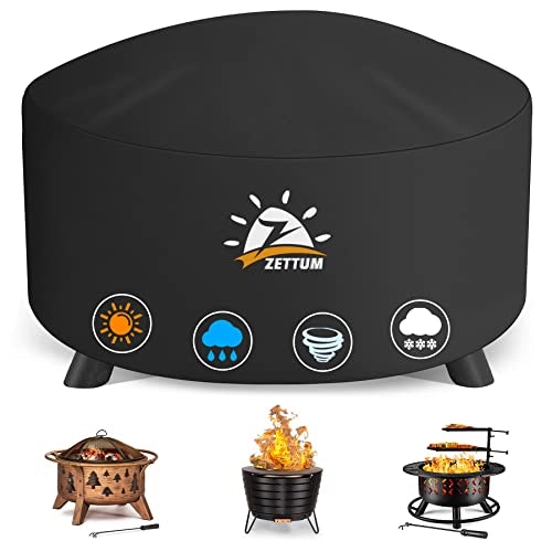 Zettum 50-Inch Round Waterproof Fire Pit Cover: $29.74