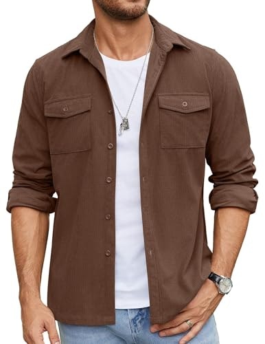 Coofandy Men's Waffle Shirt Jacket: $25.64