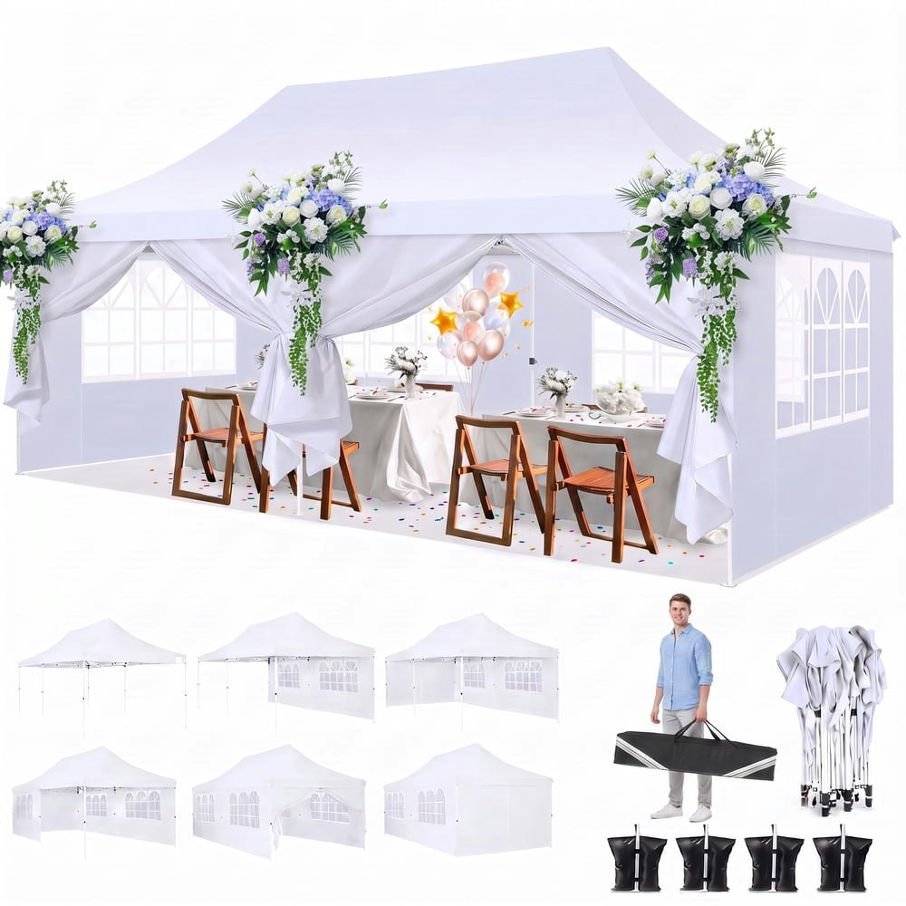 Hoteel 10x20-Foot Pop-Up Canopy Tent: $189.99