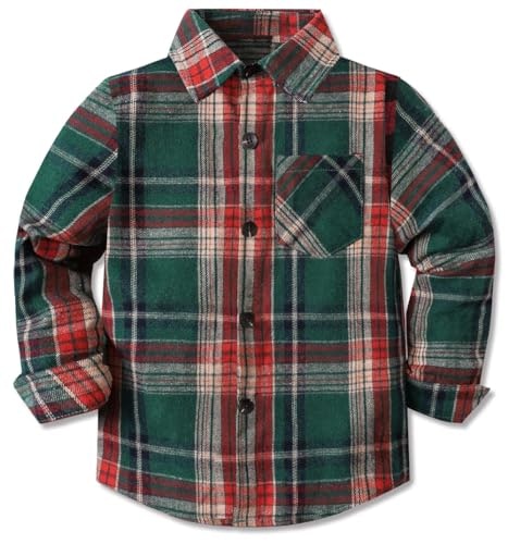 Cromoncent Boys' Long Sleeve Flannel Plaid Button-Down Shirt: $14.39 Cromoncent Boys' Long Sleeve Flannel Plaid Button-Down Shirt: $14.39