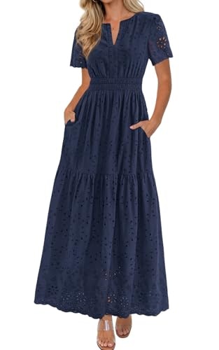 Prettygarden Women's V-Neck Lace Maxi Dress: $47.98 Prettygarden Women's V-Neck Lace Maxi Dress: $47.98