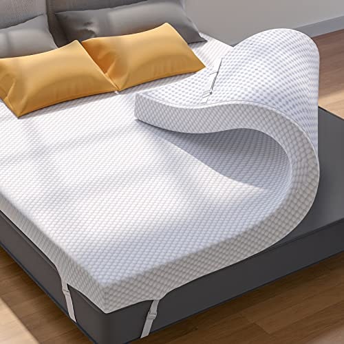 Perlecare 4-Inch Gel Memory Foam Queen Mattress Topper: $149.99