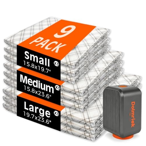 Dolmriek Vacuum Seal Bags with Cordless Pump 9-Pack: $25.49 Dolmriek Vacuum Seal Bags with Cordless Pump 9-Pack: $25.49