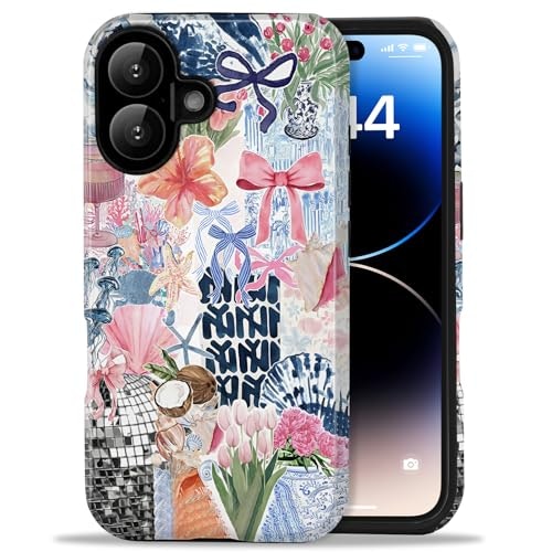 Amzfield iPhone 16 Plus Flower Bow Collage Case: $11.04 Amzfield iPhone 16 Plus Flower Bow Collage Case: $11.04