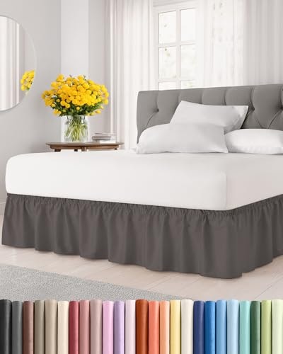 Full Bed Wrap Around Dust Ruffle Bed Skirt: $20.38