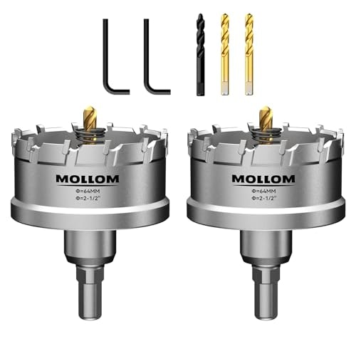 Mollom 2.5-inch Carbide Hole Saw 2-Pack: $25.92 Mollom 2.5-inch Carbide Hole Saw 2-Pack: $25.92