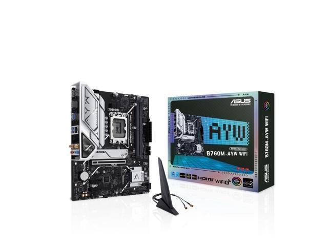 Asus B760M-AYW WiFi LGA 1700 mATX Motherboard: $150.13
