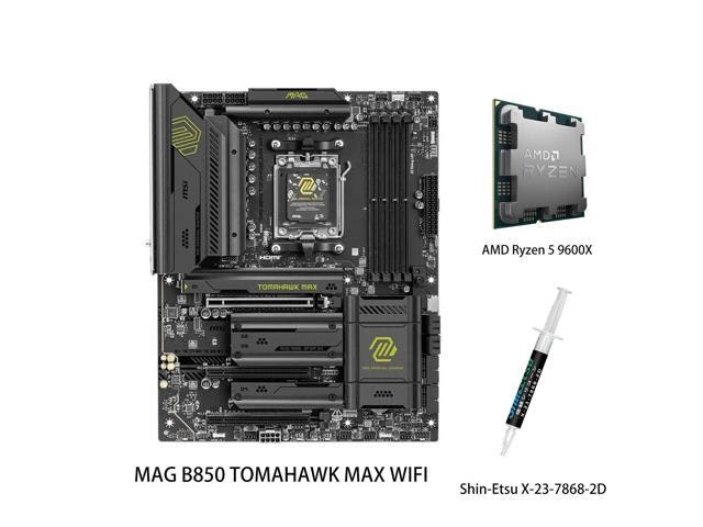 MSI MAG B850 Tomahawk Max WiFi Motherboard and AMD Ryzen 5 9600X CPU Combo: $699.99 MSI MAG B850 Tomahawk Max WiFi Motherboard and AMD Ryzen 5 9600X CPU Combo: $699.99