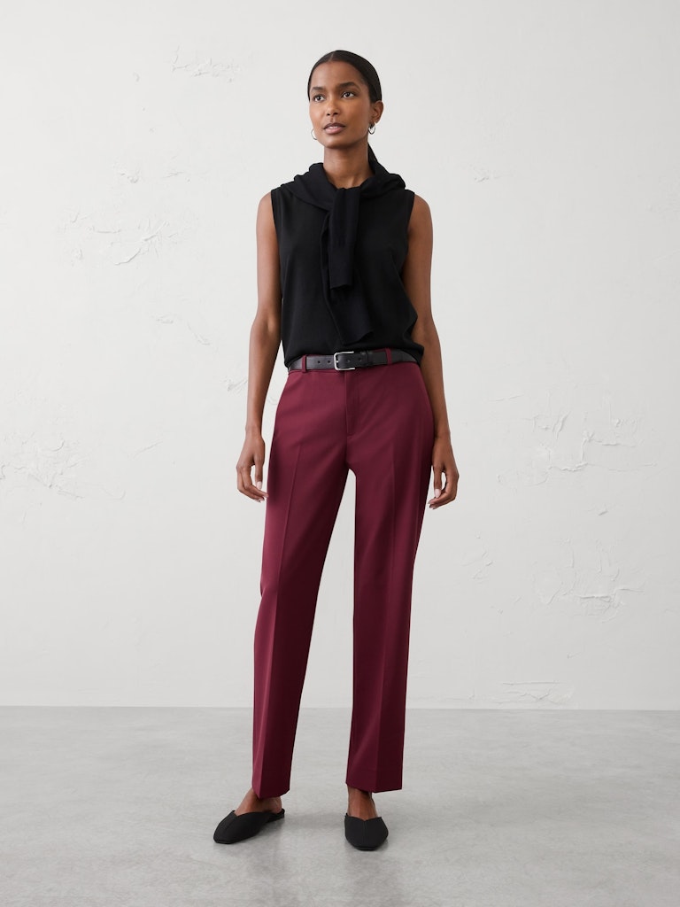 Mid-Rise Sculpted Stretch Pants: $50 Mid-Rise Sculpted Stretch Pants: $50