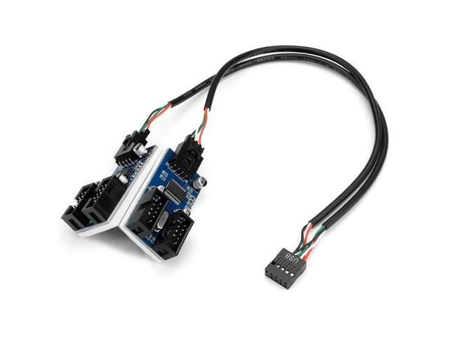 Motherboard USB 2.0 9-Pin Internal 1-to-4 Header Extension Hub: $23.49 Motherboard USB 2.0 9-Pin Internal 1-to-4 Header Extension Hub: $23.49