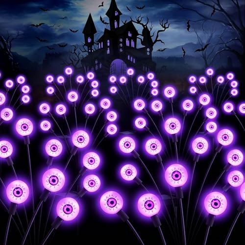 Asmad Halloween Solar Eyeball Light 10-Pack: $59.96