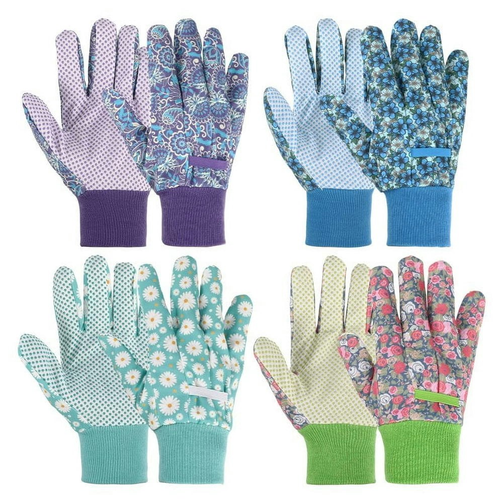 Qweryboo Floral Gardening Gloves 4-Pack: $8.92