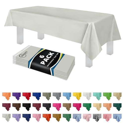 Grandipity 54\" x 108\" Disposable Tablecloth 6-Pack: $10.79 Grandipity 54\" x 108\" Disposable Tablecloth 6-Pack: $10.79