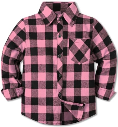 Cromoncent Boys Long Sleeve Flannel Plaid Shirt: $15.29 Cromoncent Boys Long Sleeve Flannel Plaid Shirt: $15.29