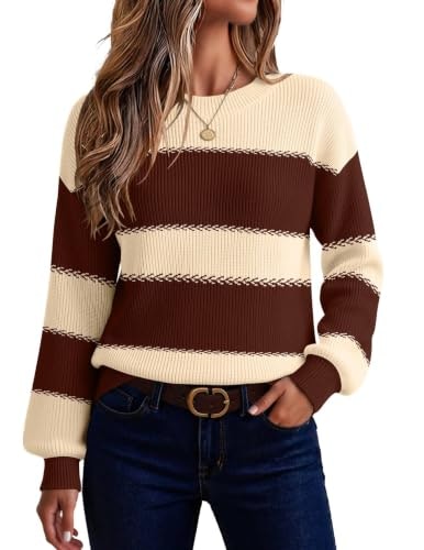 Zeagoo Women's Color Block Long Sleeve Sweater: $32.98 Zeagoo Women's Color Block Long Sleeve Sweater: $32.98