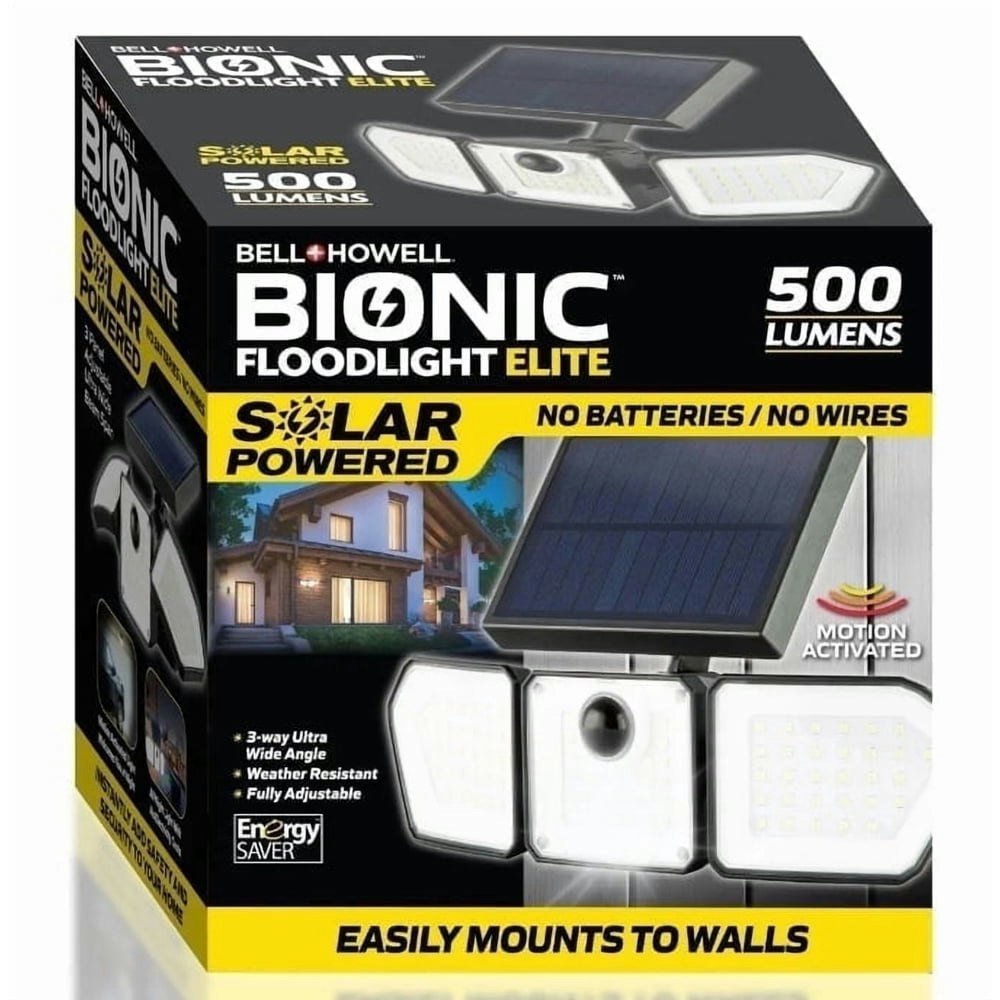 Bell+Howell Bionic Elite Solar Motion Sensor Floodlight: $18.99 Bell+Howell Bionic Elite Solar Motion Sensor Floodlight: $18.99