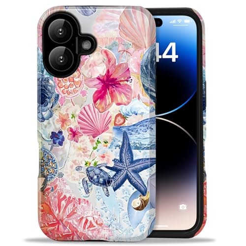 Amzfield iPhone 16 Floral Sea Collage Case: $11.04 Amzfield iPhone 16 Floral Sea Collage Case: $11.04