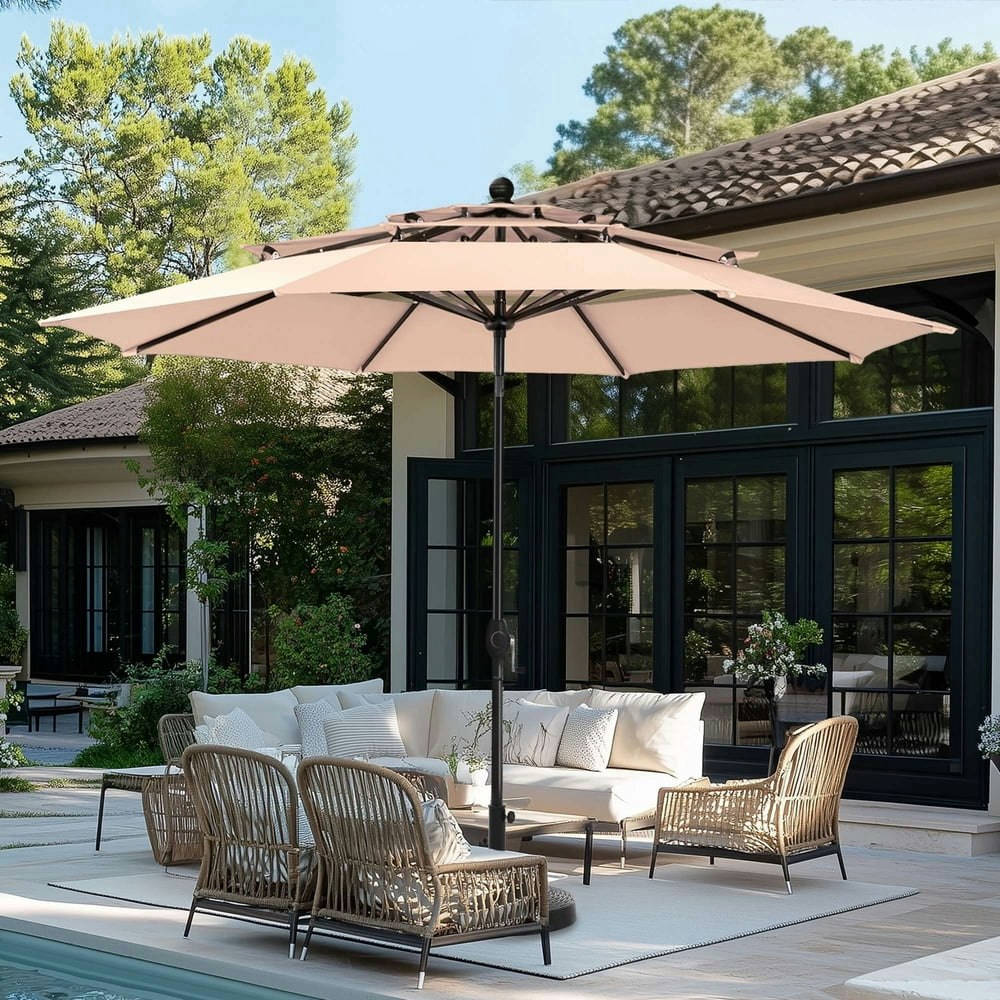 Summit Living 10-Foot 3-Tier Patio Umbrella: $99.99