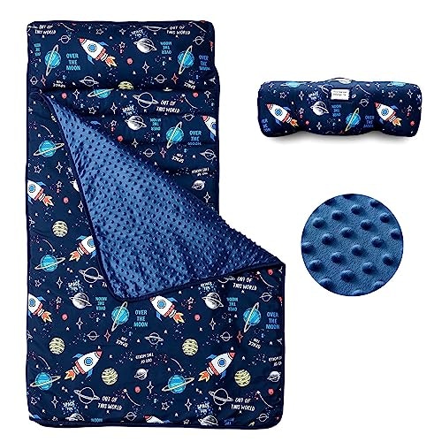Beeweed Toddler Nap Mat with Removable Pillow and Minky Blanket: $20.82 Beeweed Toddler Nap Mat with Removable Pillow and Minky Blanket: $20.82