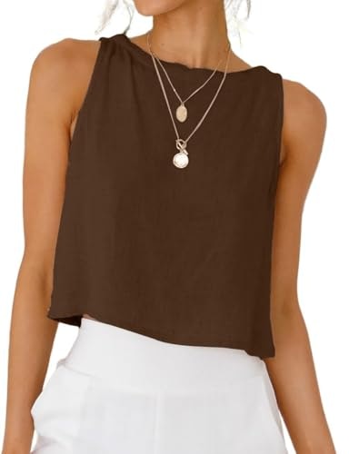 Idealsanxun Women's Linen Tank Top: $14.98 Idealsanxun Women's Linen Tank Top: $14.98