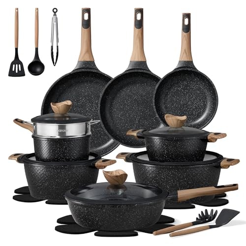 Carote 26-Piece Nonstick Cookware Set: $149.98 Carote 26-Piece Nonstick Cookware Set: $149.98