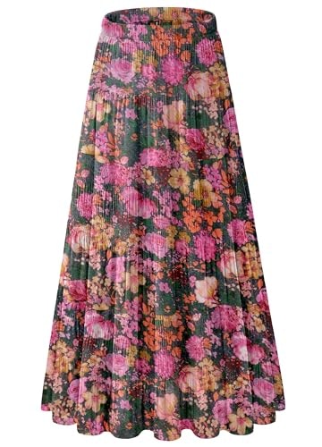 NiPaMi Women's Chiffon Flowy A-Line Maxi Skirt: $25.49
