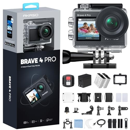 Akaso Brave 4 Pro 4K Action Camera: $89.99