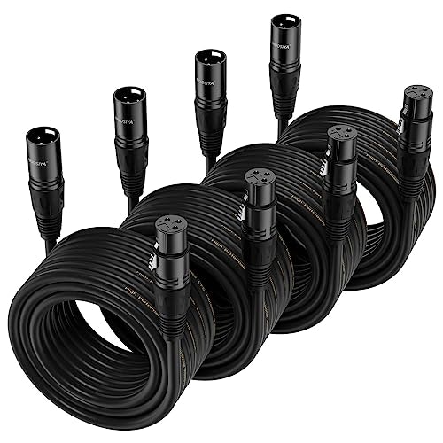 Nuosiya 25-Foot XLR Microphone Cable 4-Pack: $36.80 Nuosiya 25-Foot XLR Microphone Cable 4-Pack: $36.80