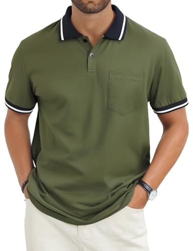 LuxMania Men's Casual Short Sleeve Polo Shirt: $14.99 LuxMania Men's Casual Short Sleeve Polo Shirt: $14.99