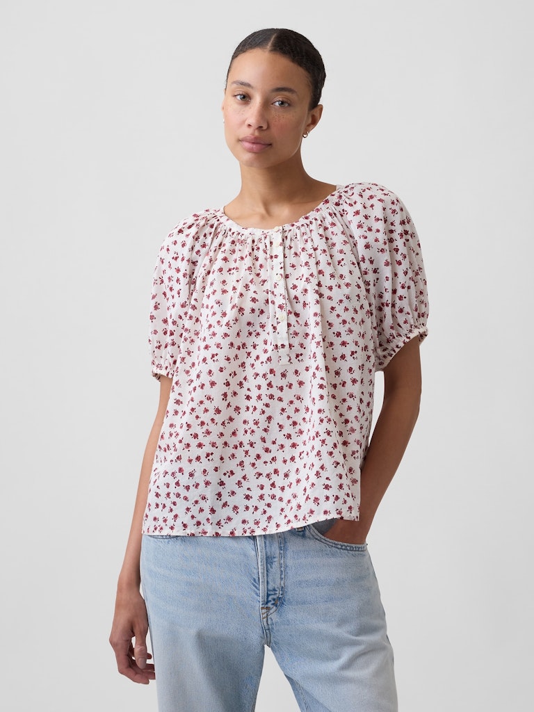 Oversized Puff Sleeve Top: $24.99