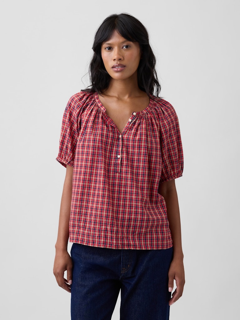 Oversized Puff Sleeve Top: $24.99