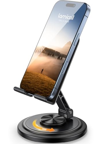 Lamicall 360-Degree Rotating Desk Phone Stand: $7.98 Lamicall 360-Degree Rotating Desk Phone Stand: $7.98