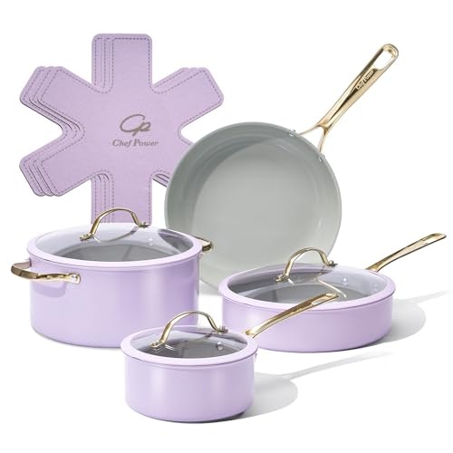 Chef Power 10-Piece Ceramic Non-Stick Cookware Set: $69.97 Chef Power 10-Piece Ceramic Non-Stick Cookware Set: $69.97