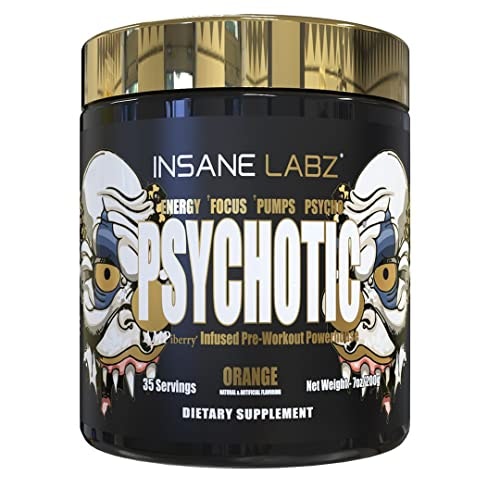 Insane Labz Psychotic Gold Pre-Workout Powder 35-Serving Tub: $24.99
