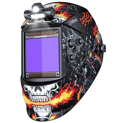 Arccaptain Auto Darkening Welding Helmet with Light: $54.37