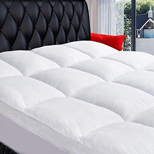 Coonp Queen Cotton Pillow Top Mattress Topper: $59.89