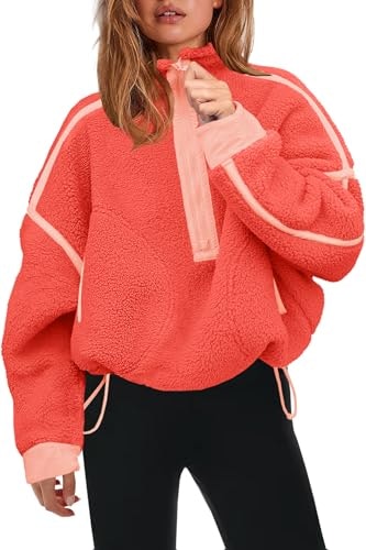 Panadila Women's Half Zip Sherpa Fleece Pullover: $38.24 Panadila Women's Half Zip Sherpa Fleece Pullover: $38.24