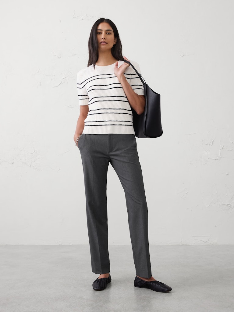 Mid-Rise Sculpted Stretch Pants: $50 Mid-Rise Sculpted Stretch Pants: $50