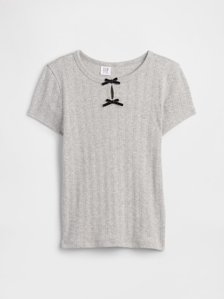 Kids Pointelle Keyhole T-Shirt: $12.49 Kids Pointelle Keyhole T-Shirt: $12.49