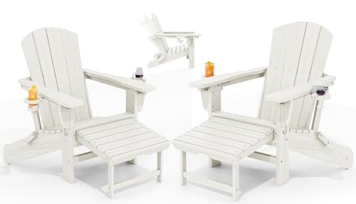 Kingyes Folding Adjustable Adirondack Chair and Ottoman 2-Pack: $203.99 Kingyes Folding Adjustable Adirondack Chair and Ottoman 2-Pack: $203.99