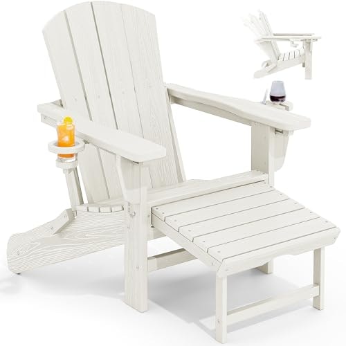 Kingyes Folding Adjustable Adirondack Chair with Ottoman: $116.99 Kingyes Folding Adjustable Adirondack Chair with Ottoman: $116.99