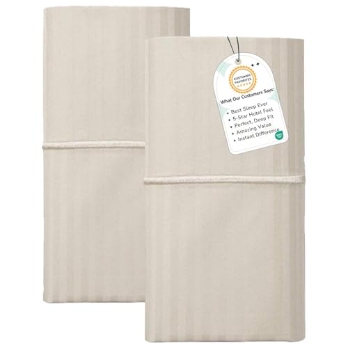Feather & Stitch 20x30-Inch 500TC Cotton Pillow Covers 2-Pack: $19.37