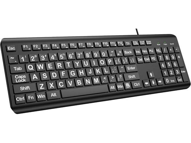 EDJO Full-Size Large Print Wired USB Keyboard: $38.98 EDJO Full-Size Large Print Wired USB Keyboard: $38.98