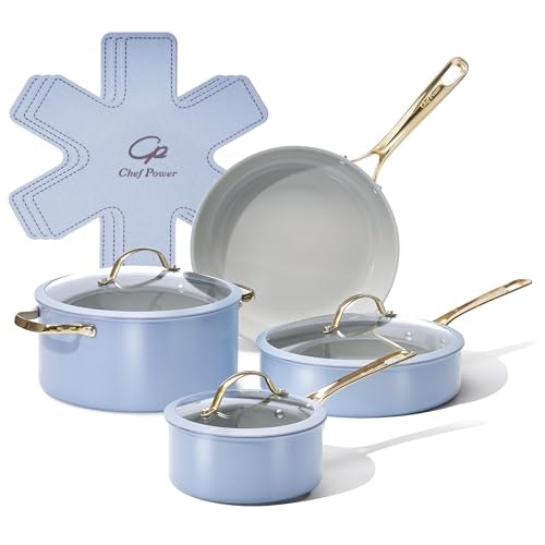 Chef Power 10-Piece Ceramic Non-Stick Cookware Set: $69.99 Chef Power 10-Piece Ceramic Non-Stick Cookware Set: $69.99