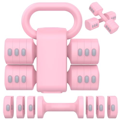 Hezeyferg 2-in-1 Adjustable Dumbbell and Kettlebell Set: $44.99