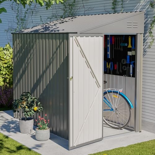 Yopto 4x7-Foot Outdoor Metal Storage Shed: $247.90