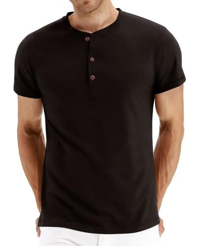 Pegeno Men's Slim Fit Short Sleeve Henley T-Shirt: $16.99 Pegeno Men's Slim Fit Short Sleeve Henley T-Shirt: $16.99
