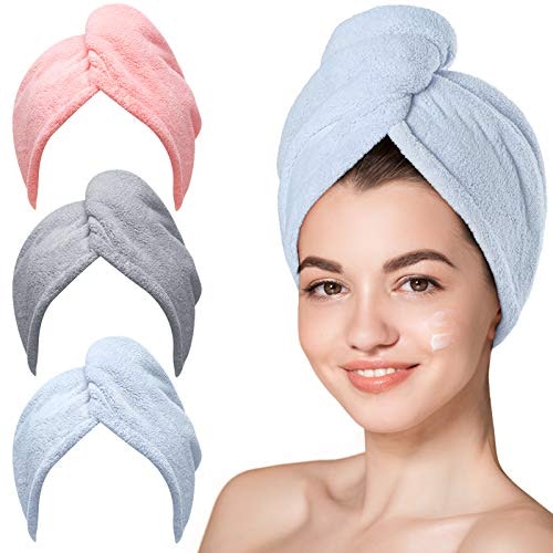 Hicober Microfiber Hair Towel Wrap 3-Pack: $9.99 Hicober Microfiber Hair Towel Wrap 3-Pack: $9.99